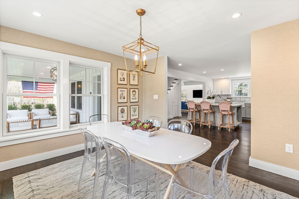 28 Rose Avenue Marblehead, MA 01945 - Photo 14 of 31 a view of a dining room with furniture window and outside view