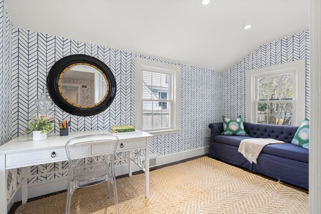 28 Rose Avenue Marblehead, MA 01945 - Photo 15 of 31 a living room with furniture and a large window