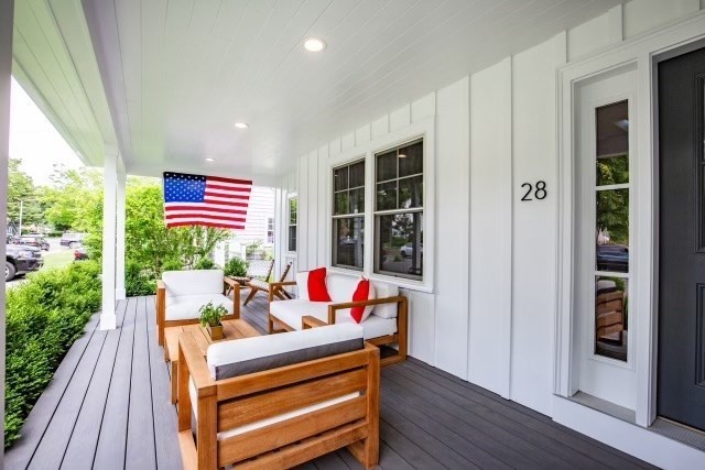 28 Rose Avenue Marblehead, MA 01945 - Photo 28 of 31 a outdoor space with furniture and wooden floor