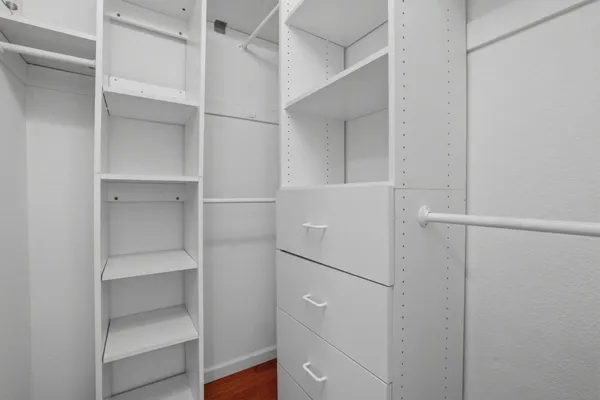 a room with closet