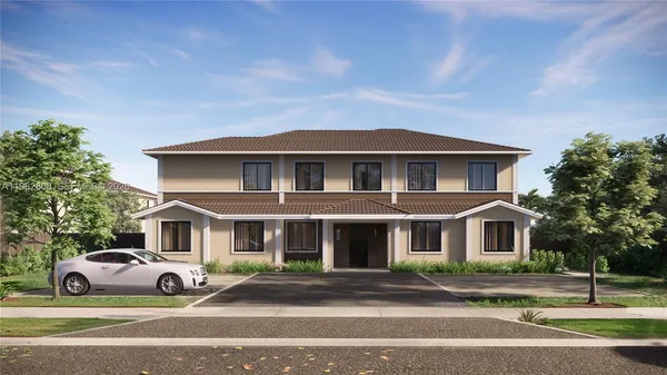 a view of a parked cars in front of a house