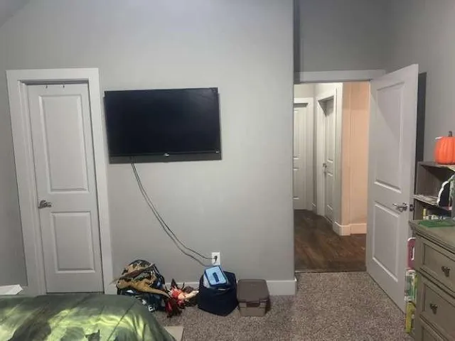 a room with storage and utility