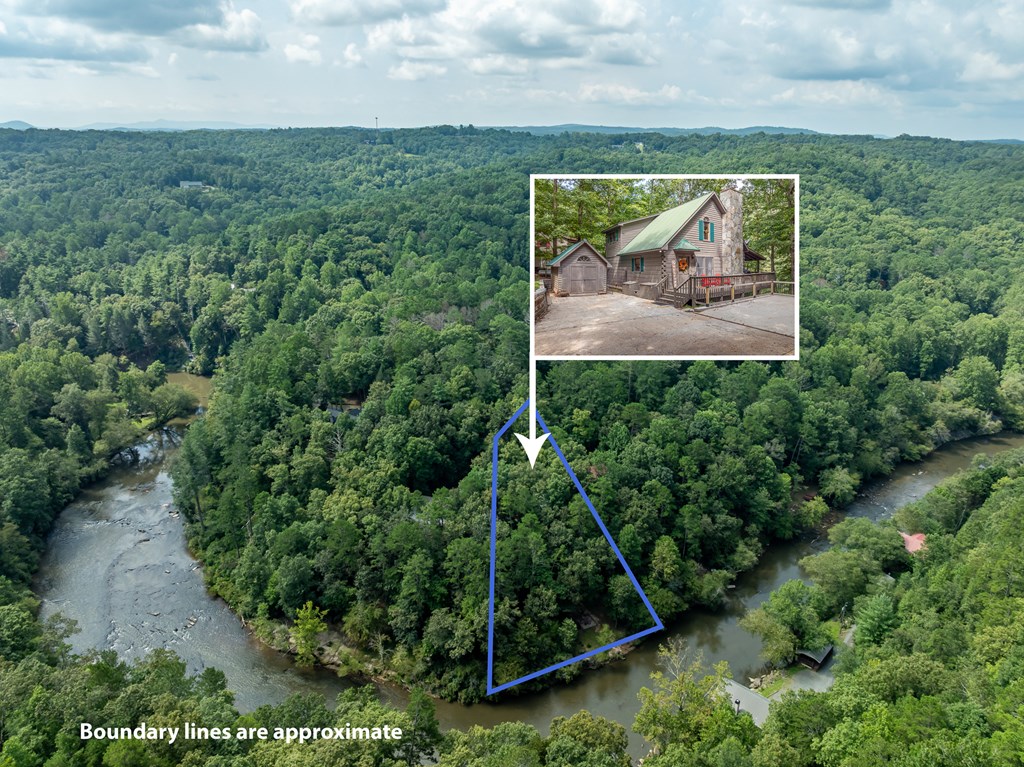 93 Amy Lane Ellijay, GA 30540 - Photo 27 of 61 an aerial view of a house with a yard basket ball court and outdoor seating