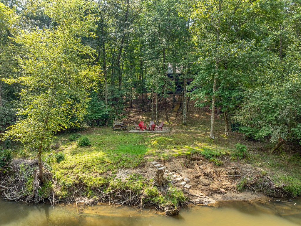 93 Amy Lane Ellijay, GA 30540 - Photo 4 of 61 a view of a garden with a bench