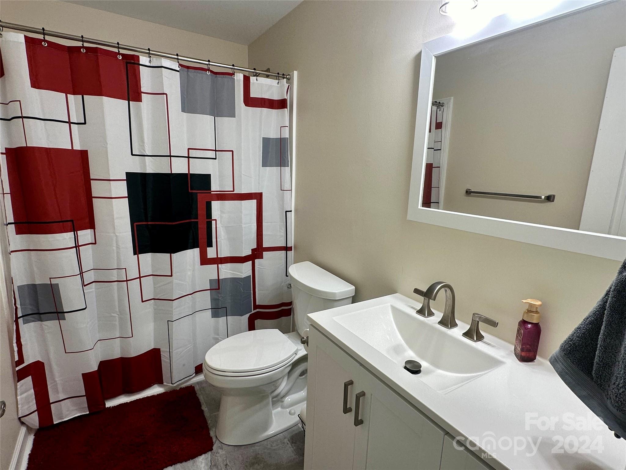 4108 Johnson Road Jefferson, SC 29718 - Photo 26 of 39 a bathroom with a toilet sink and mirror