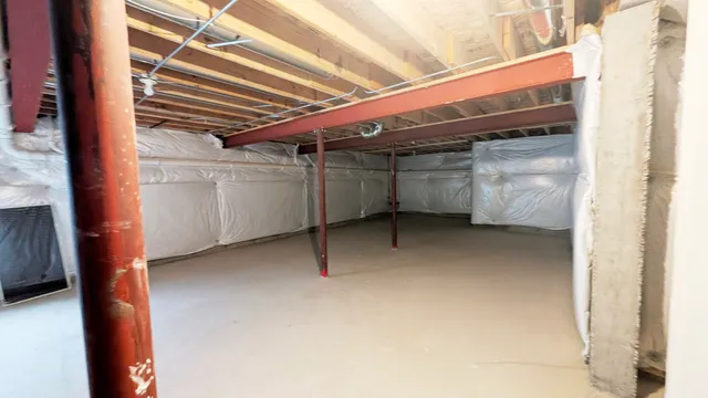 a view of a room with rack on the wall