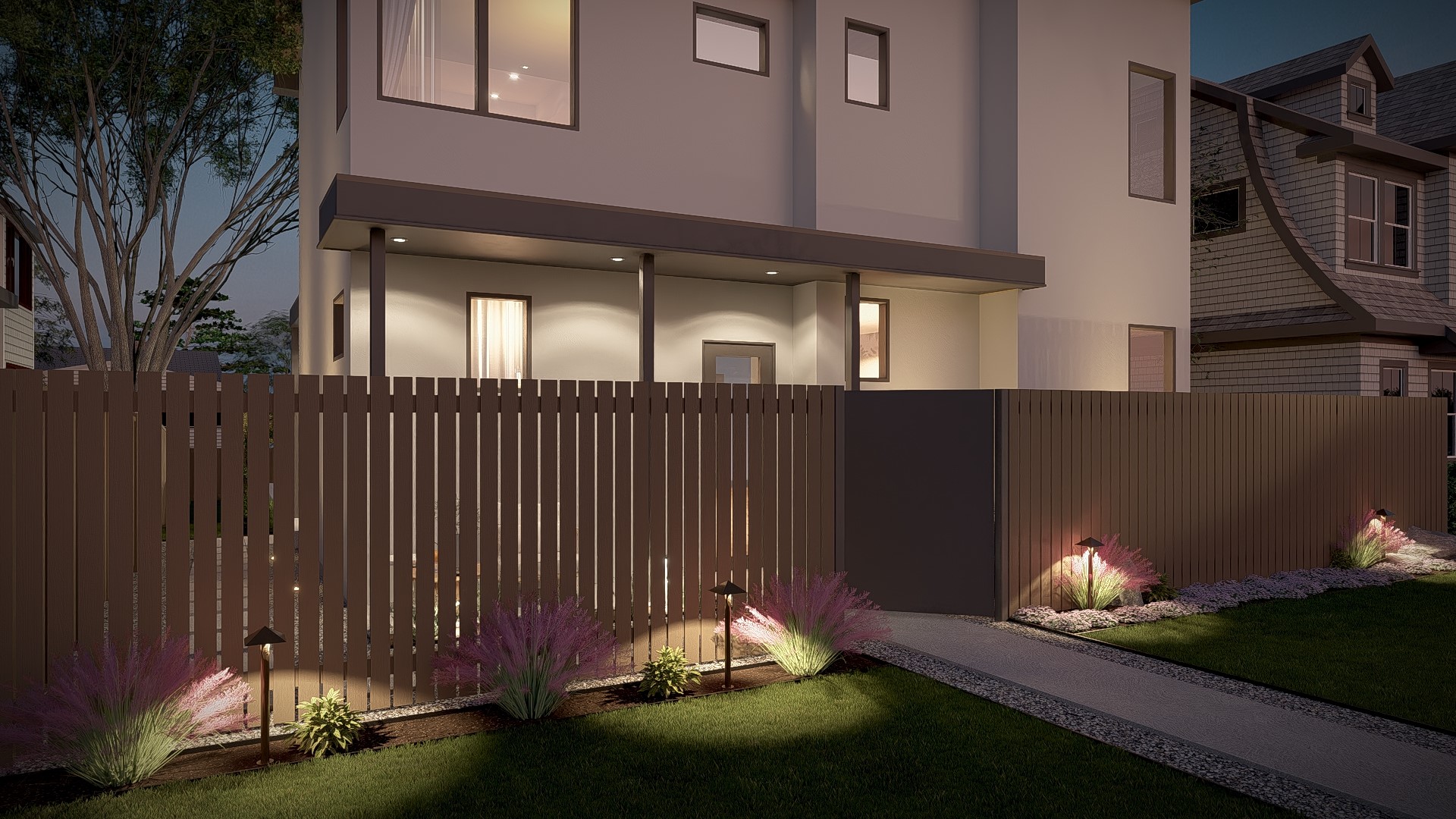 2014 East 10th Street Austin, TX 78702 - Photo 14 of 19 Fenced front yard featuring a balcony