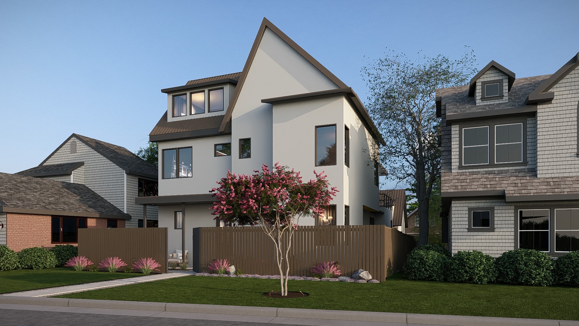 2014 East 10th Street Austin, TX 78702 - Photo 17 of 19 Contemporary house with stucco siding