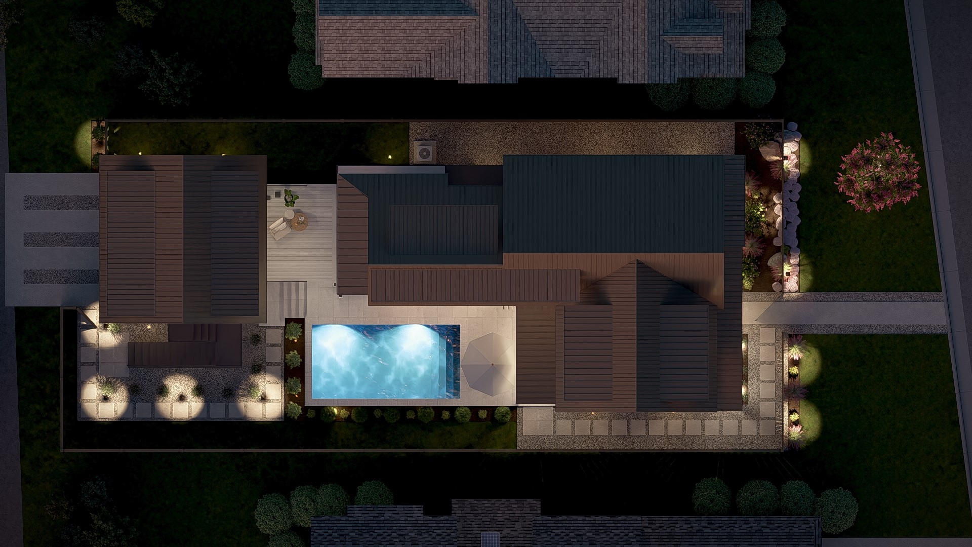 2014 East 10th Street Austin, TX 78702 - Photo 6 of 19 Drone / aerial view of a pool