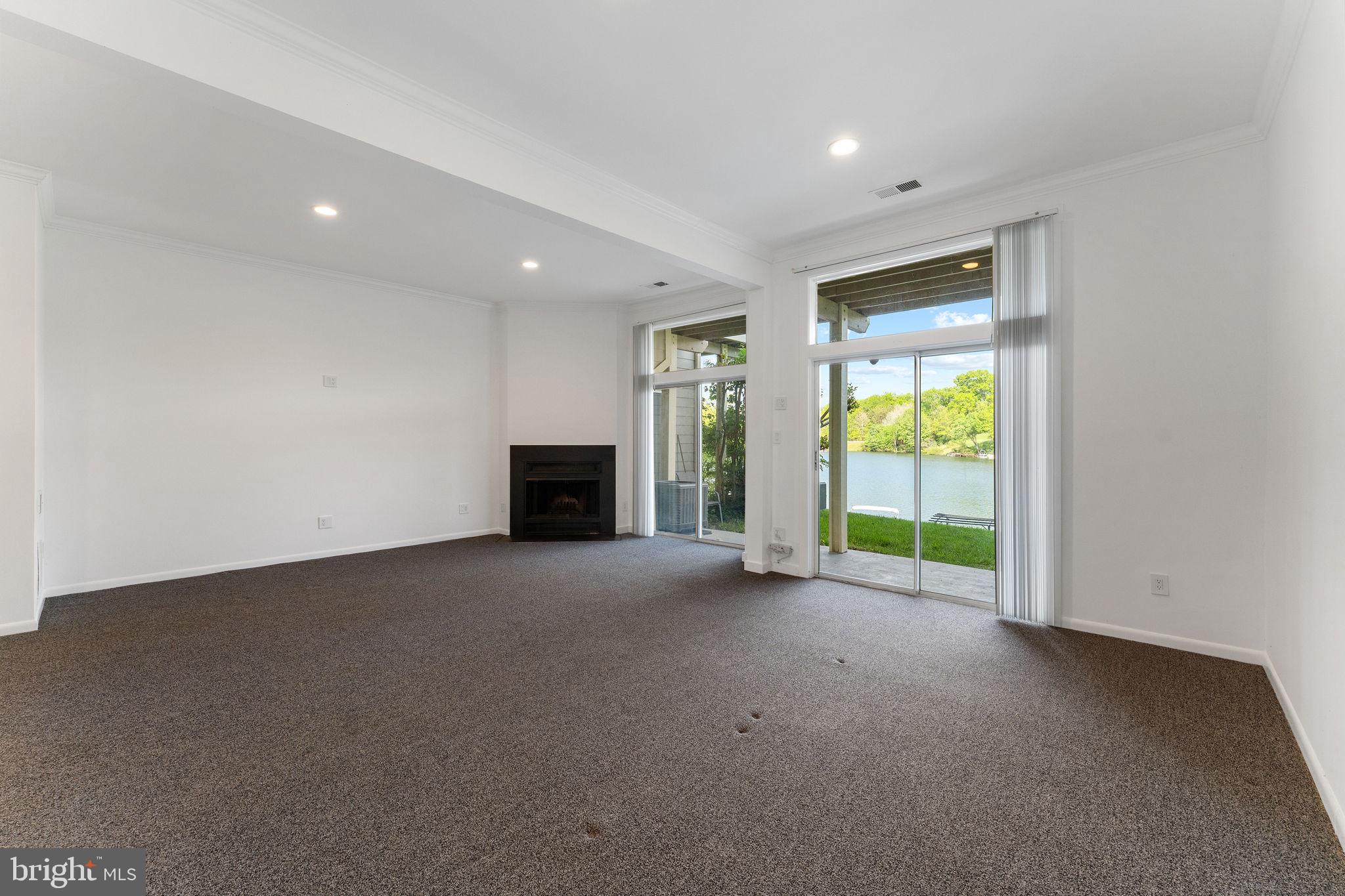 11163 Lake Chapel Lane Reston, VA 20191 - Photo 52 of 129 a view of an empty room with a fireplace and a window