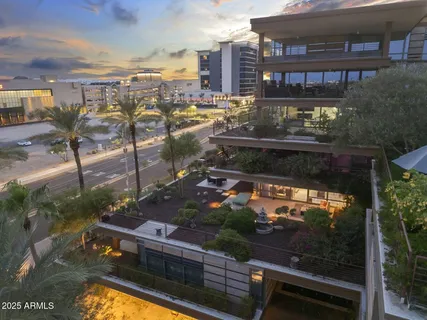 a view of front door with lamp