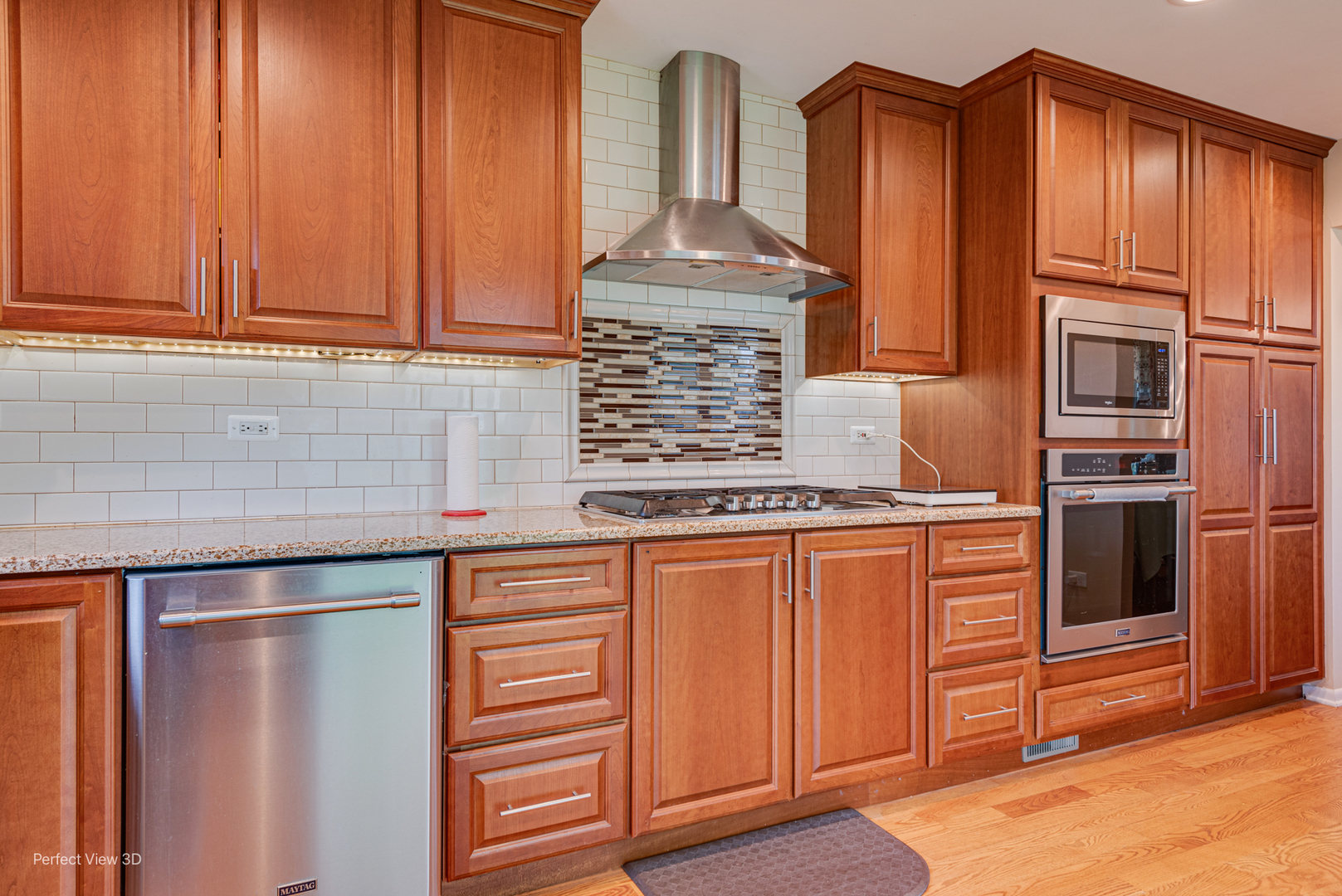 400 Illinois Road Frankfort, IL 60423 - Photo 10 of 24 a kitchen with stainless steel appliances granite countertop a sink and cabinets