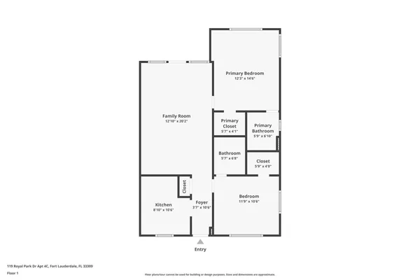 $162,999 | 119 Royal Park Drive, Unit 4H, Oakland Park, FL 33309