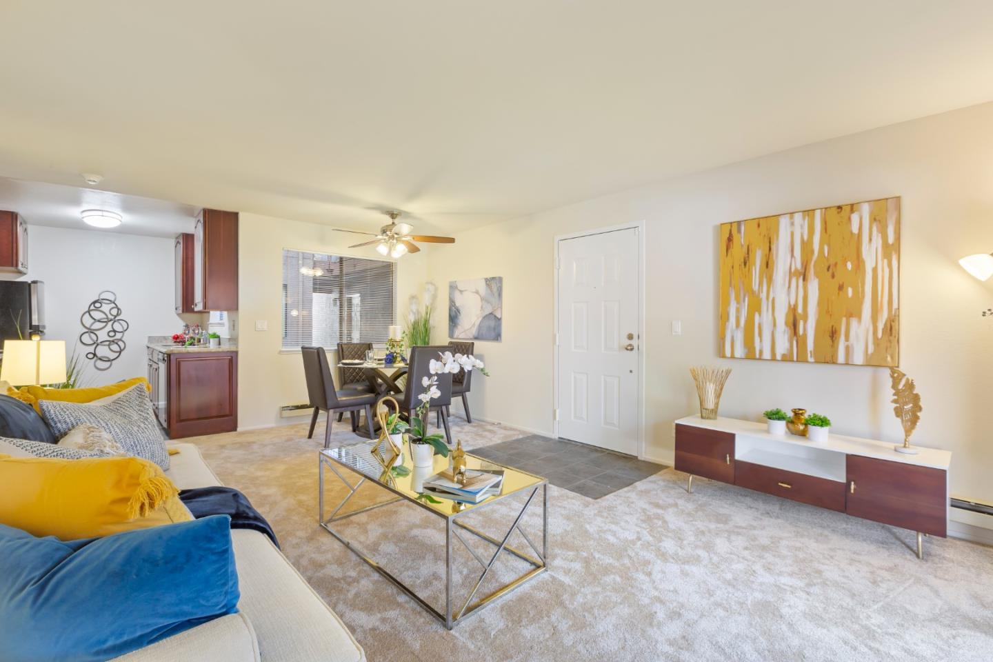 2250 Monroe Street, Unit 111 Santa Clara, CA 95050 - Photo 6 of 20 a living room with furniture and wooden floor