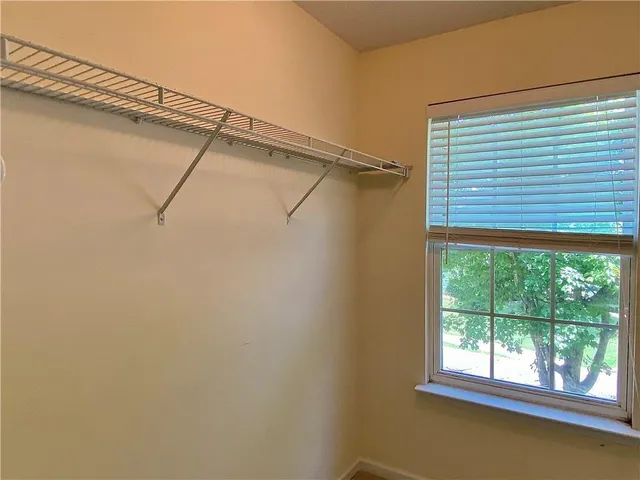 a view of a window in a room