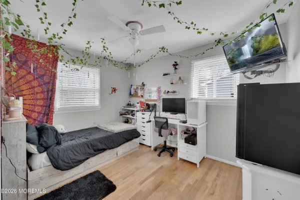a view of a room with furniture