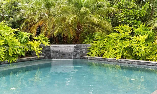 a outdoor living space with furniture