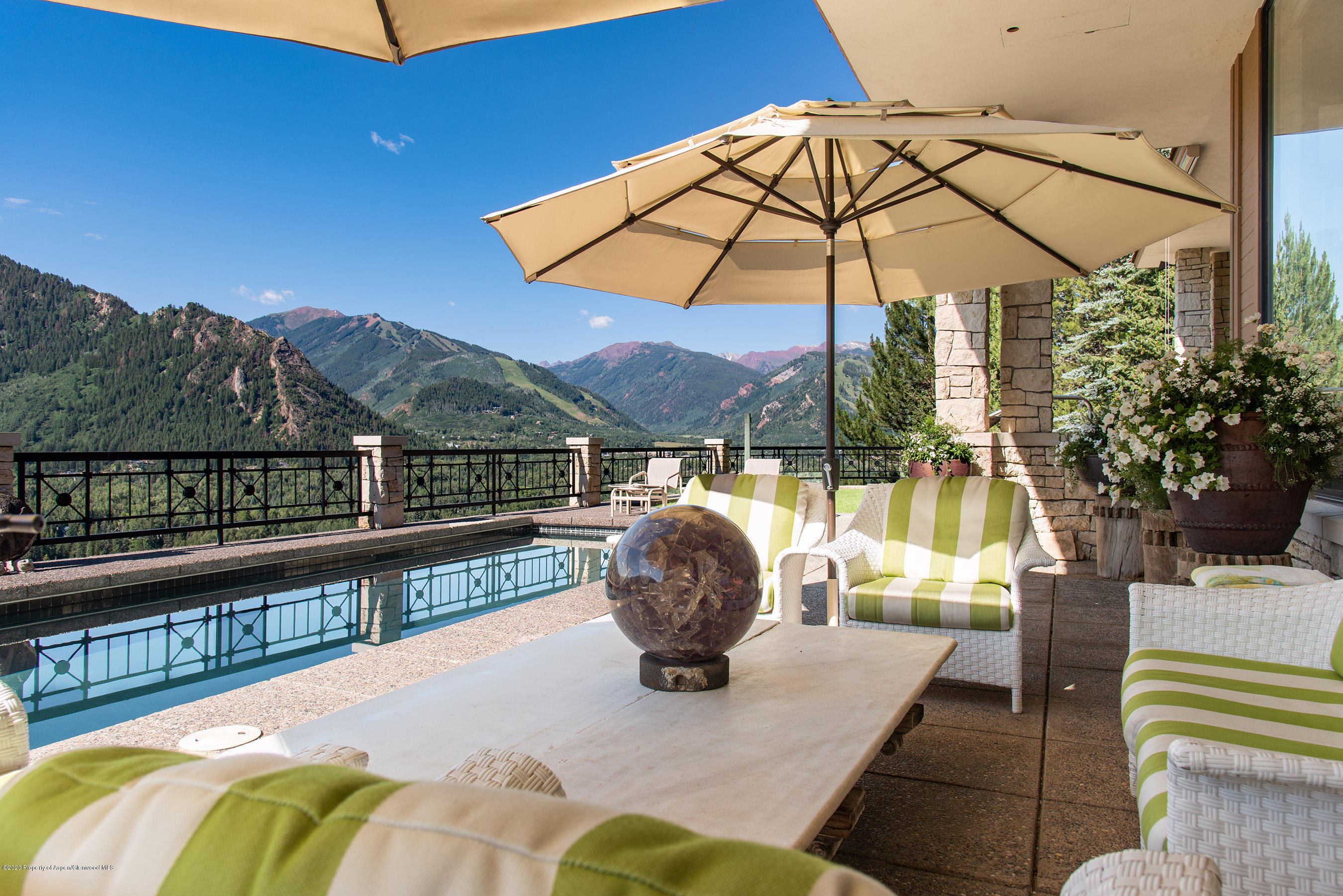 349 Ridge Road Aspen, CO 81612 - Photo 13 of 58 Poolside Seating