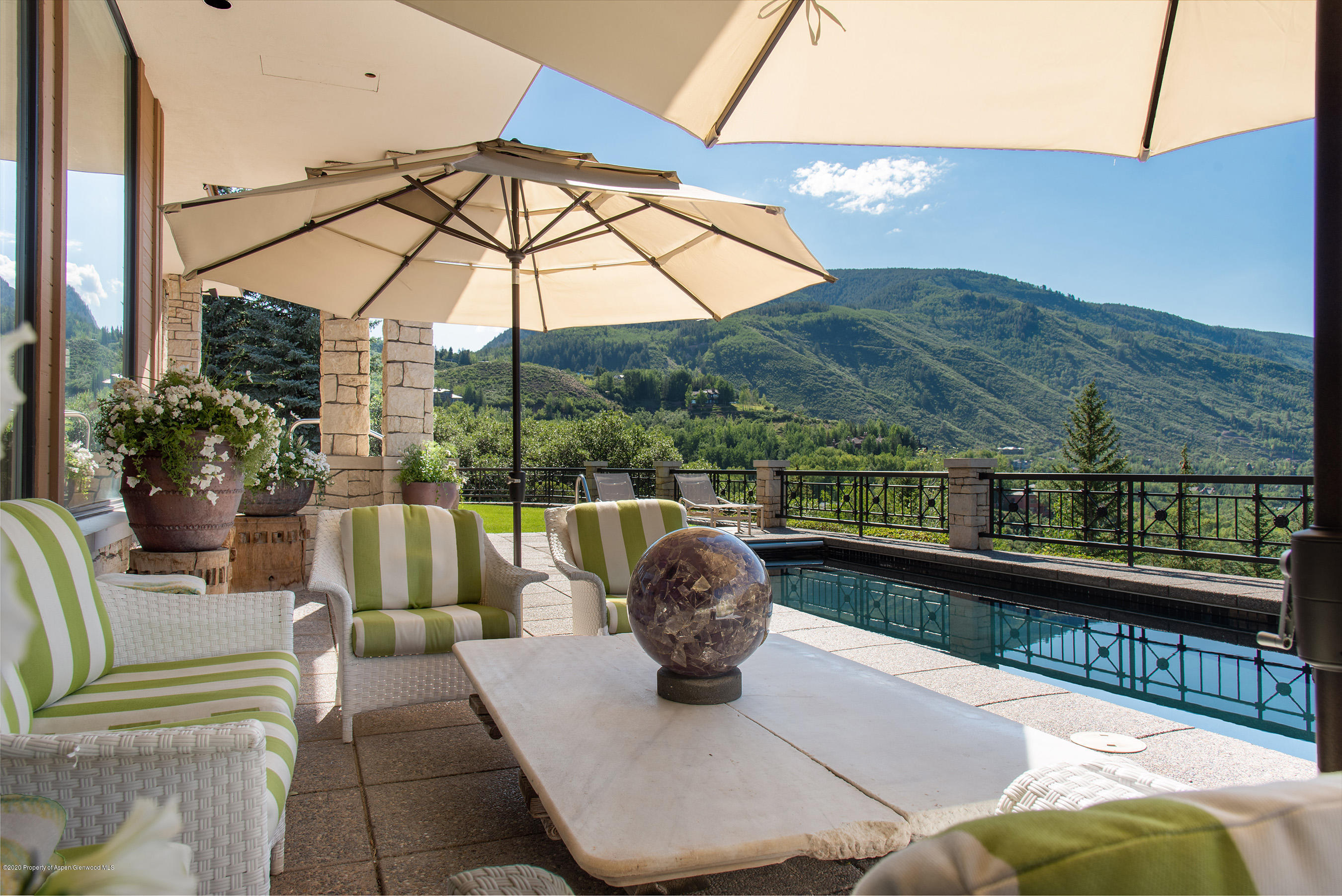 349 Ridge Road Aspen, CO 81612 - Photo 14 of 58 Poolside Seating 2