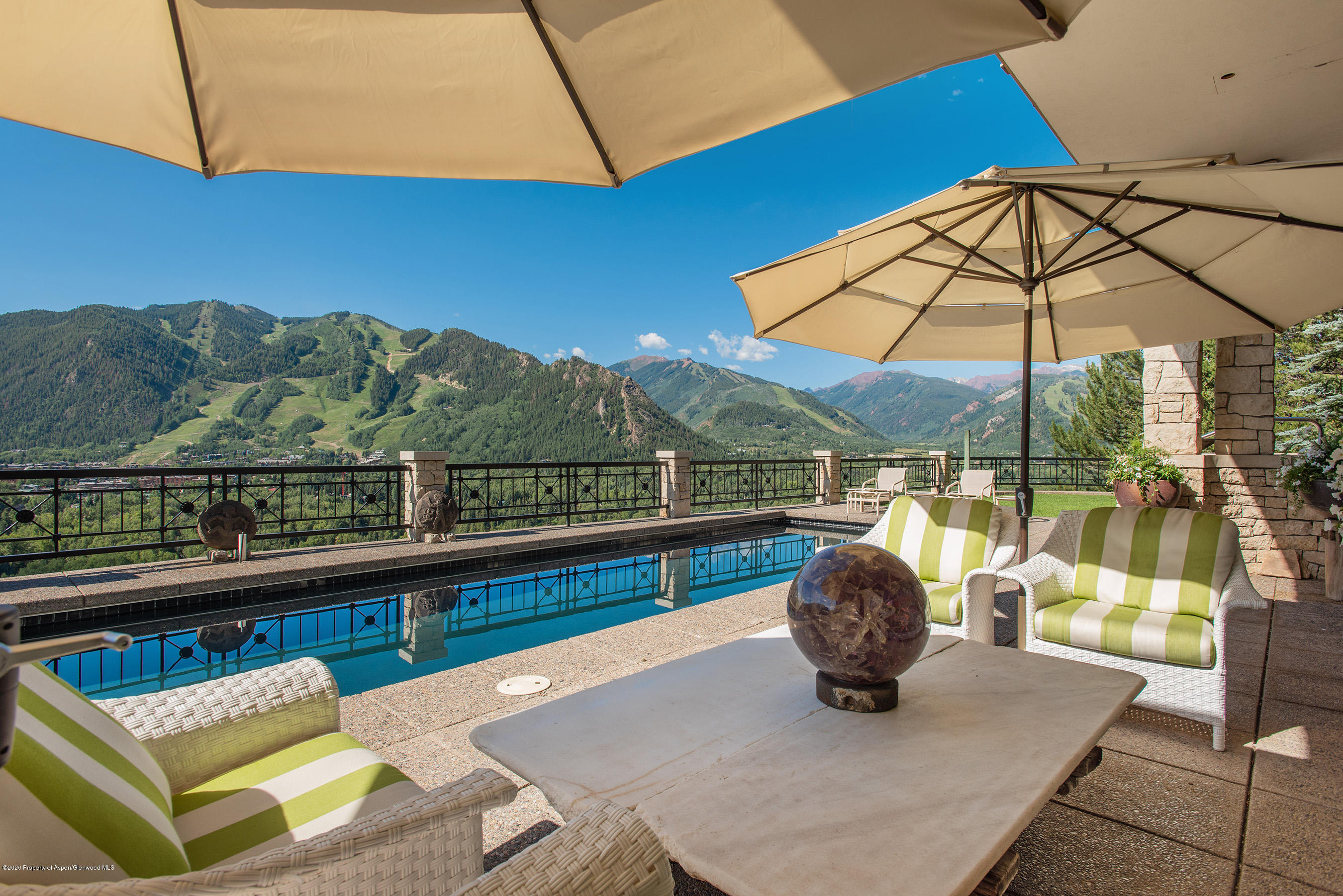 349 Ridge Road Aspen, CO 81612 - Photo 38 of 58 Poolside Seating 3