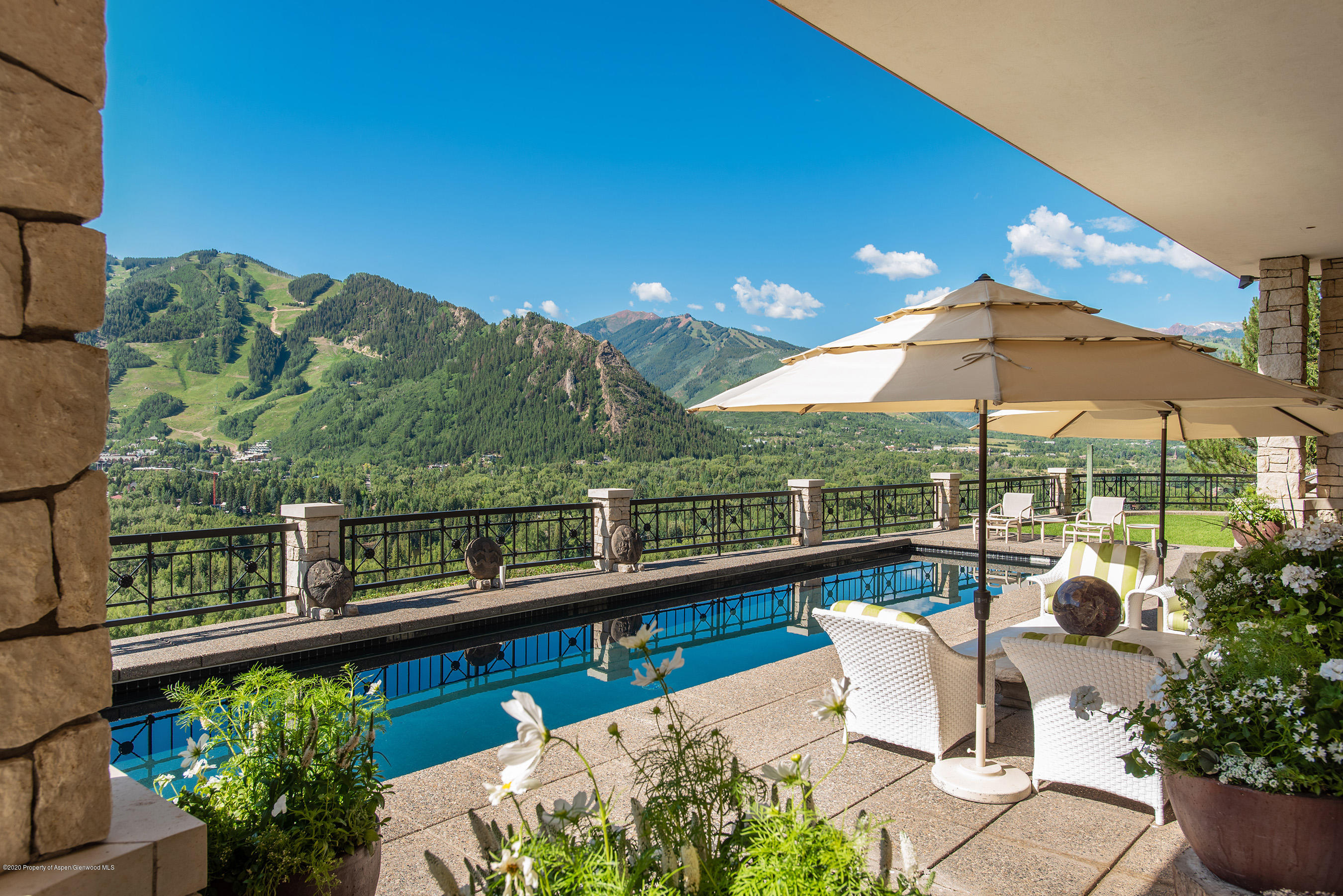 349 Ridge Road Aspen, CO 81612 - Photo 39 of 58 Poolside Seating 4