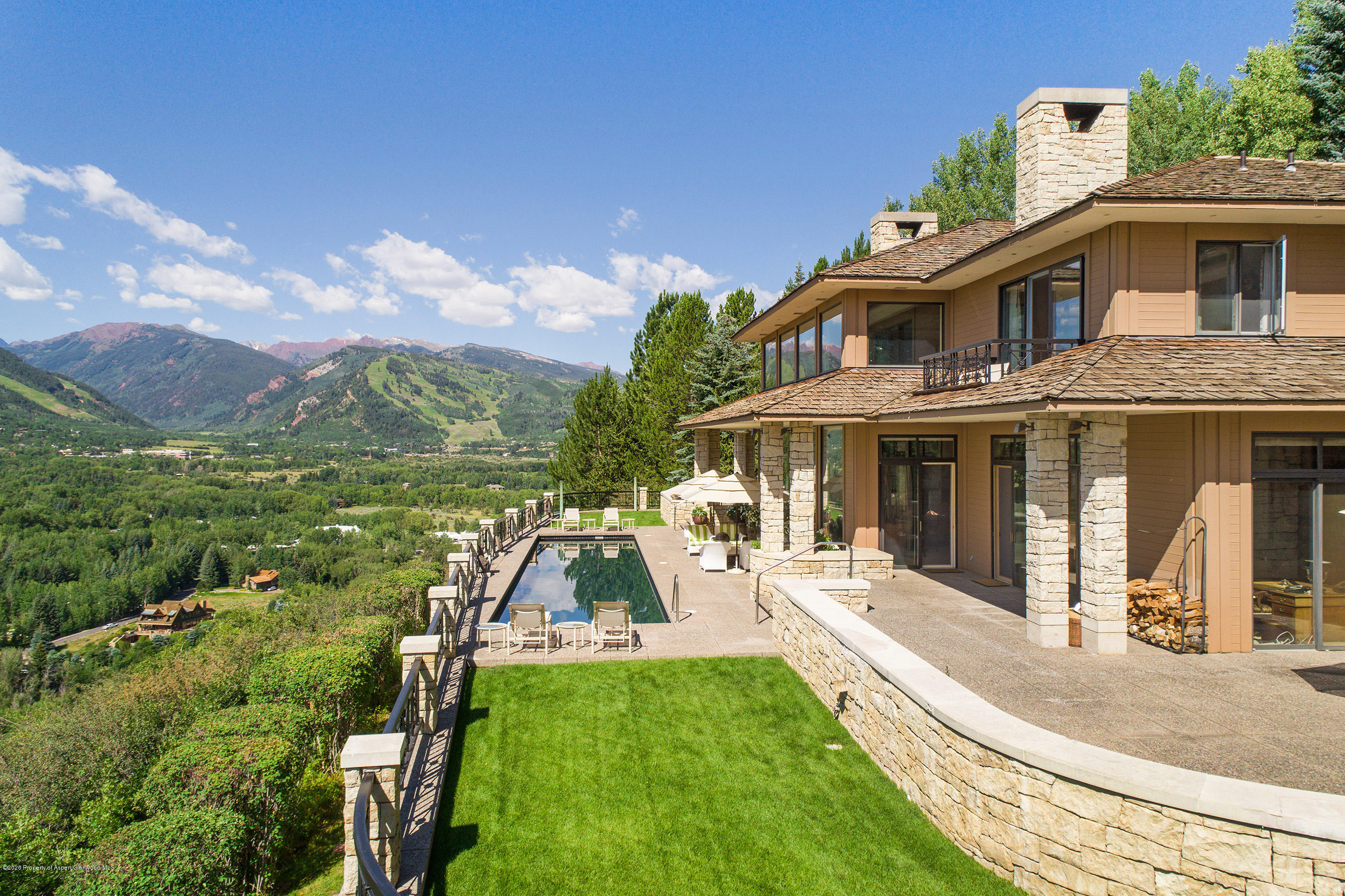 349 Ridge Road Aspen, CO 81612 - Photo 43 of 58 Rear Aerial 4