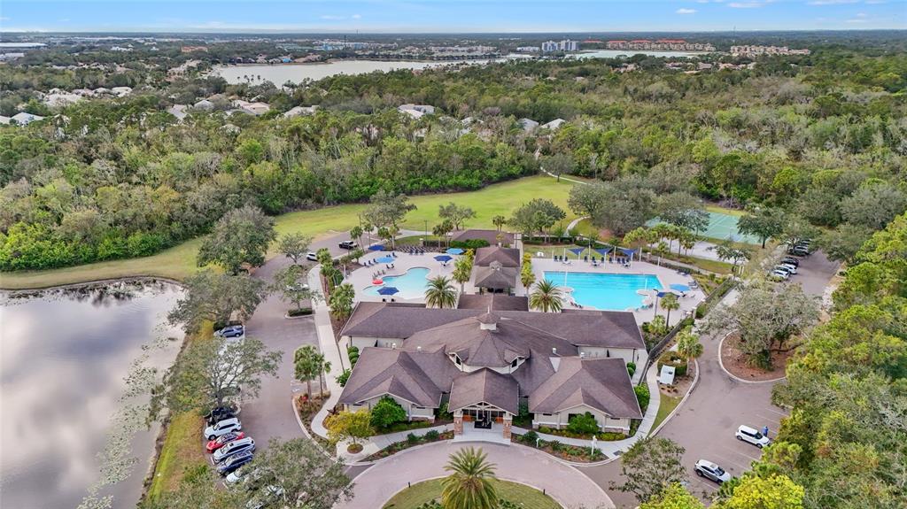 7822 Troon Court Lakewood Ranch, FL 34202 - Photo 79 of 83 an aerial view of a house with a garden