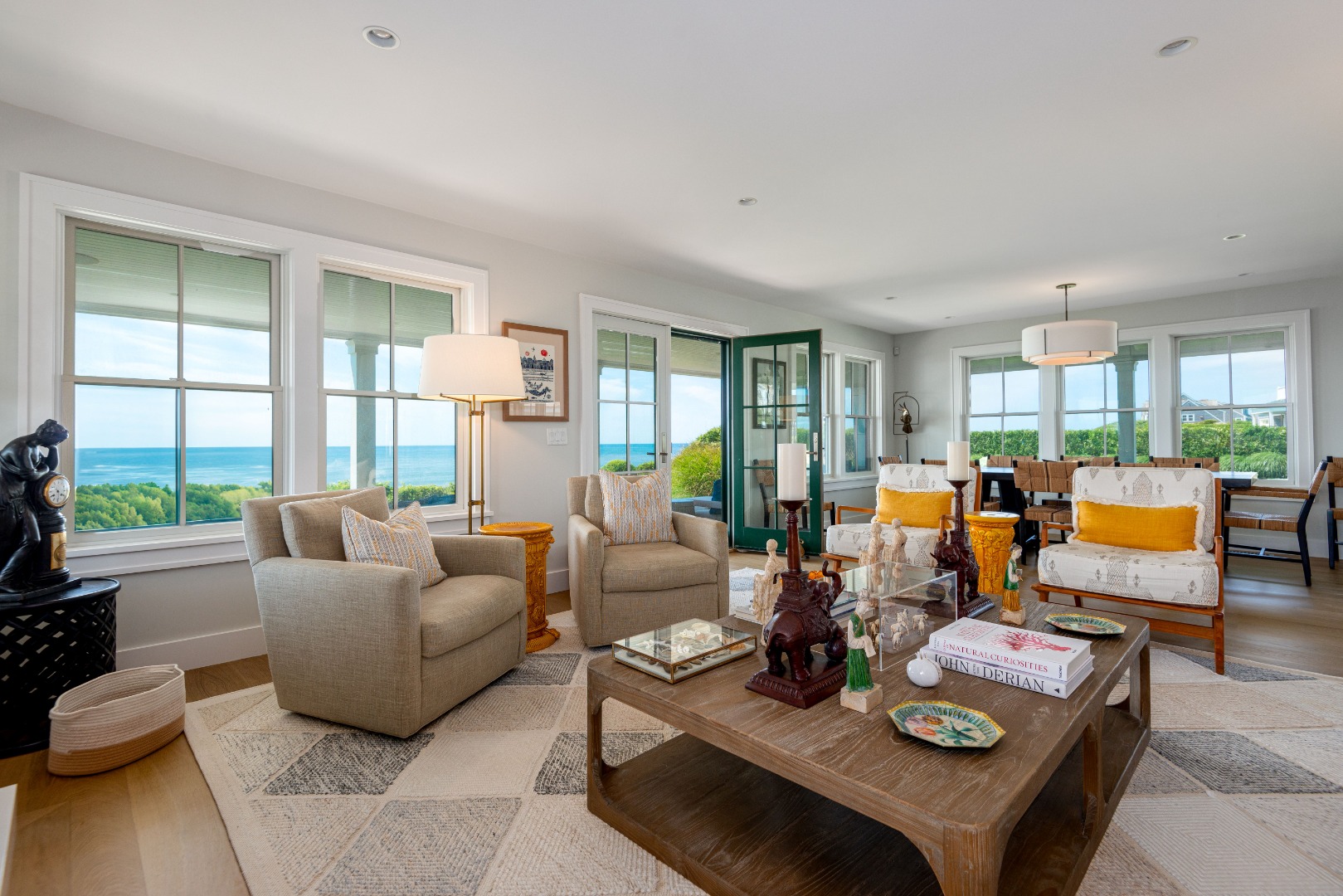 34 Bosworth Road Nantucket, MA 02554 - Photo 14 of 38 a living room with furniture and a large window