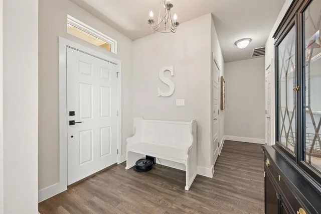 a view of an empty room