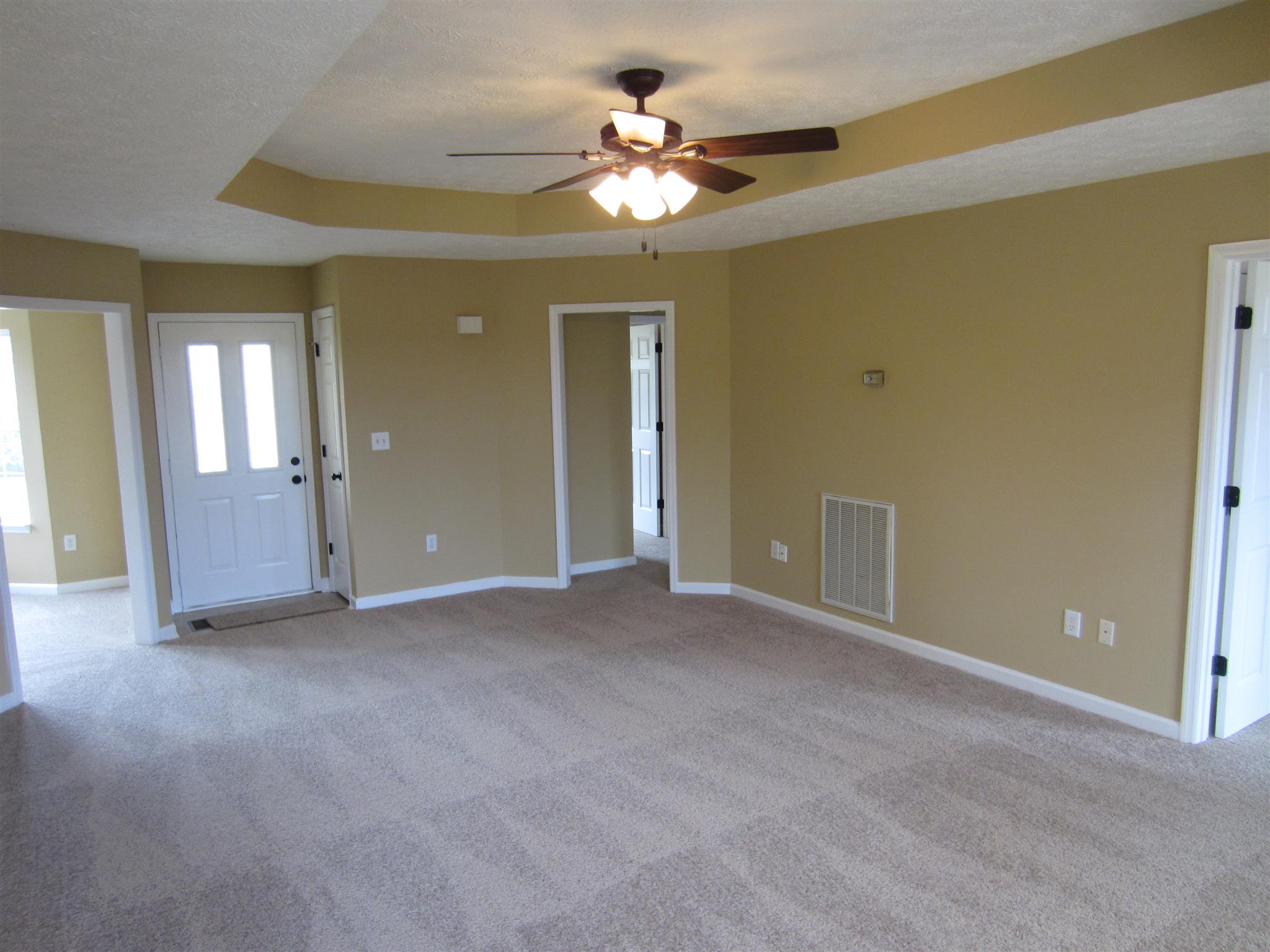 206 Bettis Road Lebanon, TN 37090 - Photo 8 of 21 an empty room with chandelier fan and windows