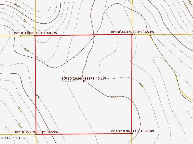 58 Shadow Rock Ranch Seligman, AZ 86337 - Photo 12 of 13 Topo+Coords
