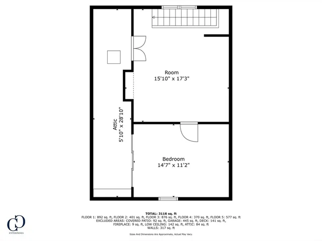 a view of a big yard with plants and large trees