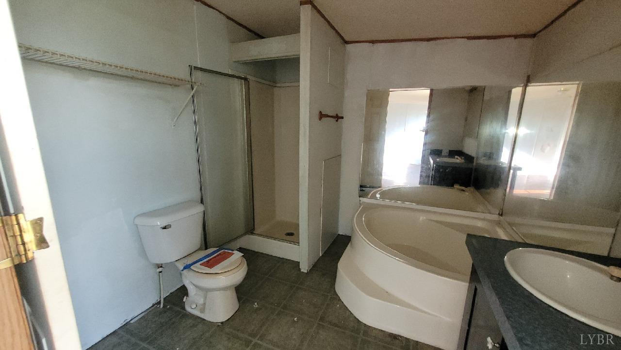 1977 Lyle Thomas Road Spout Spring, VA 24538 - Photo 7 of 11 a bathroom with a toilet a sink and a mirror
