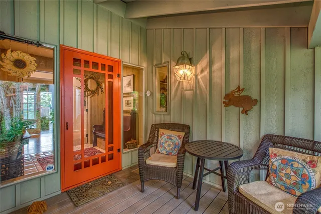 a outdoor living with furniture