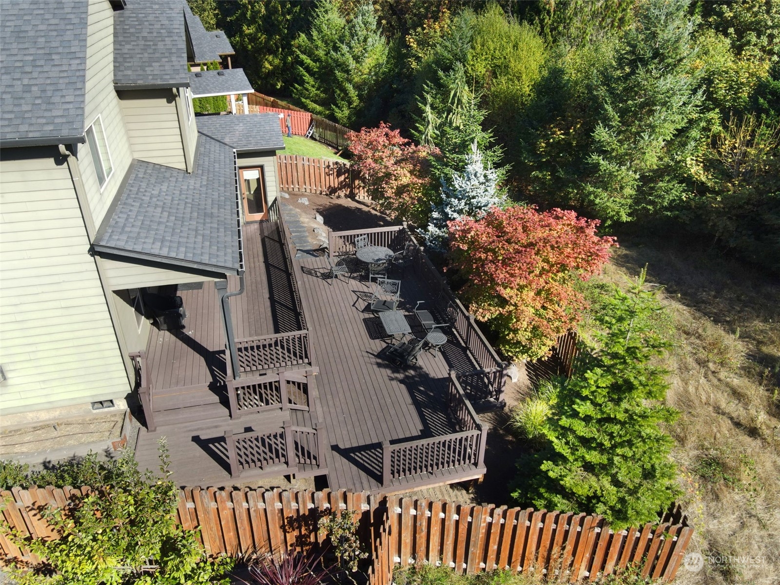 17005 Northeast 33rd Avenue Ridgefield, WA 98642 - Photo 34 of 38 an aerial view of a house with a yard and trees