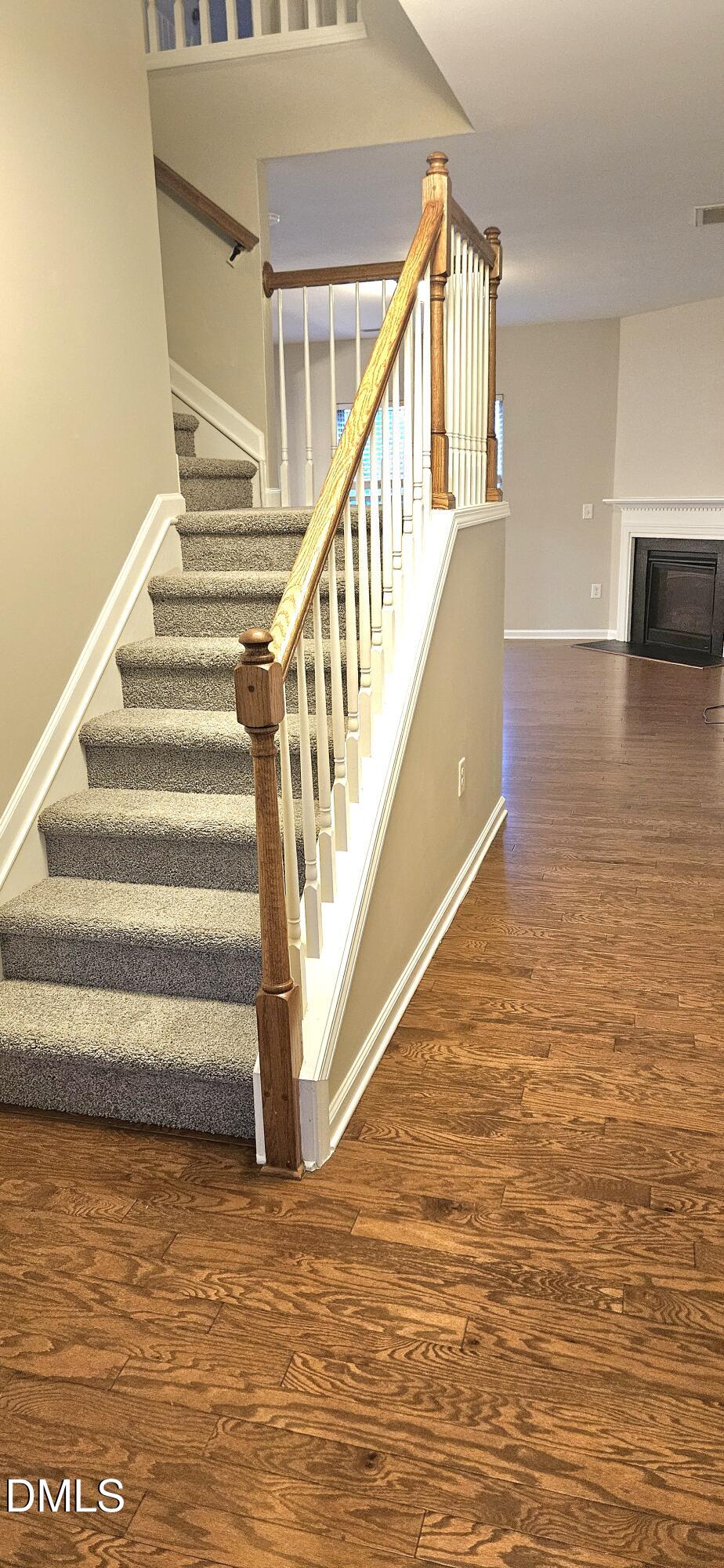 313 Brier Crossings Loop Durham, NC 27703 - Photo 9 of 27 a view of entryway and hall with wooden floor