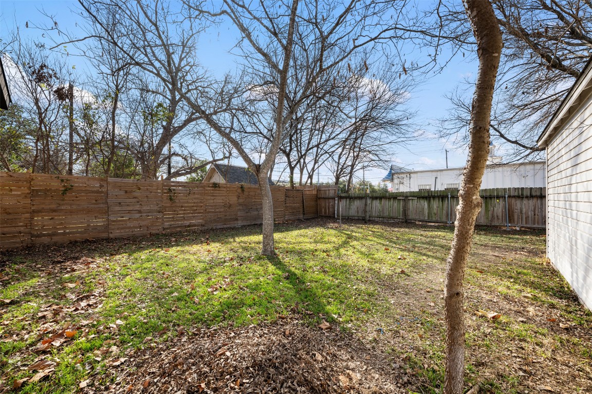 1403 Palo Duro Road Austin, TX 78757 - Photo 30 of 34 a view of backyard space with wooden fence