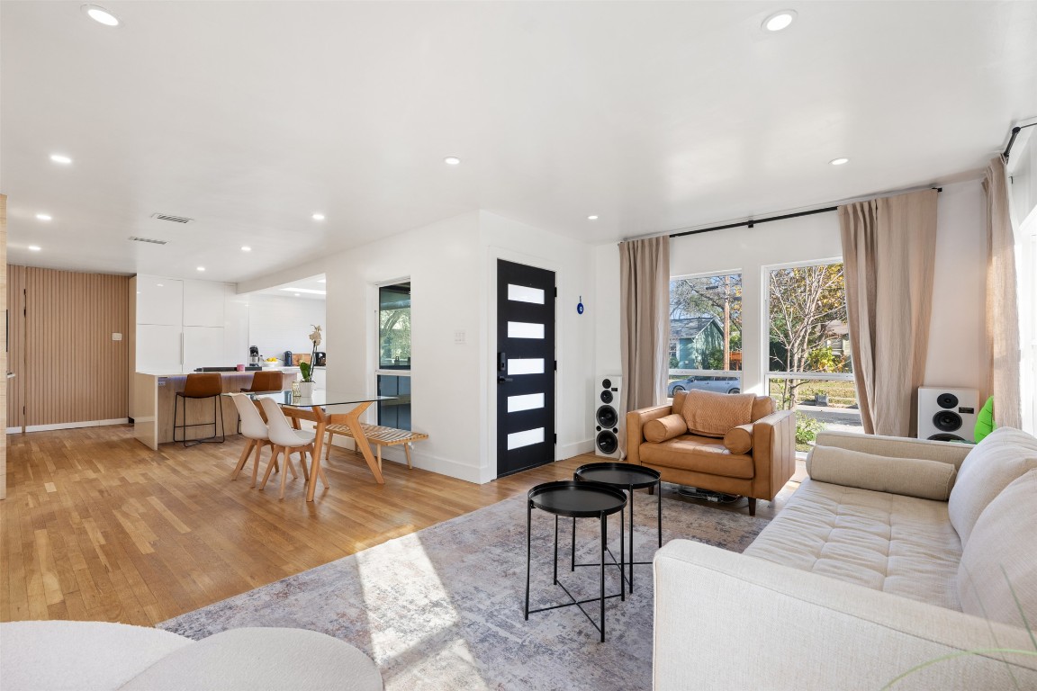 1403 Palo Duro Road Austin, TX 78757 - Photo 5 of 34 a living room with furniture and a large window