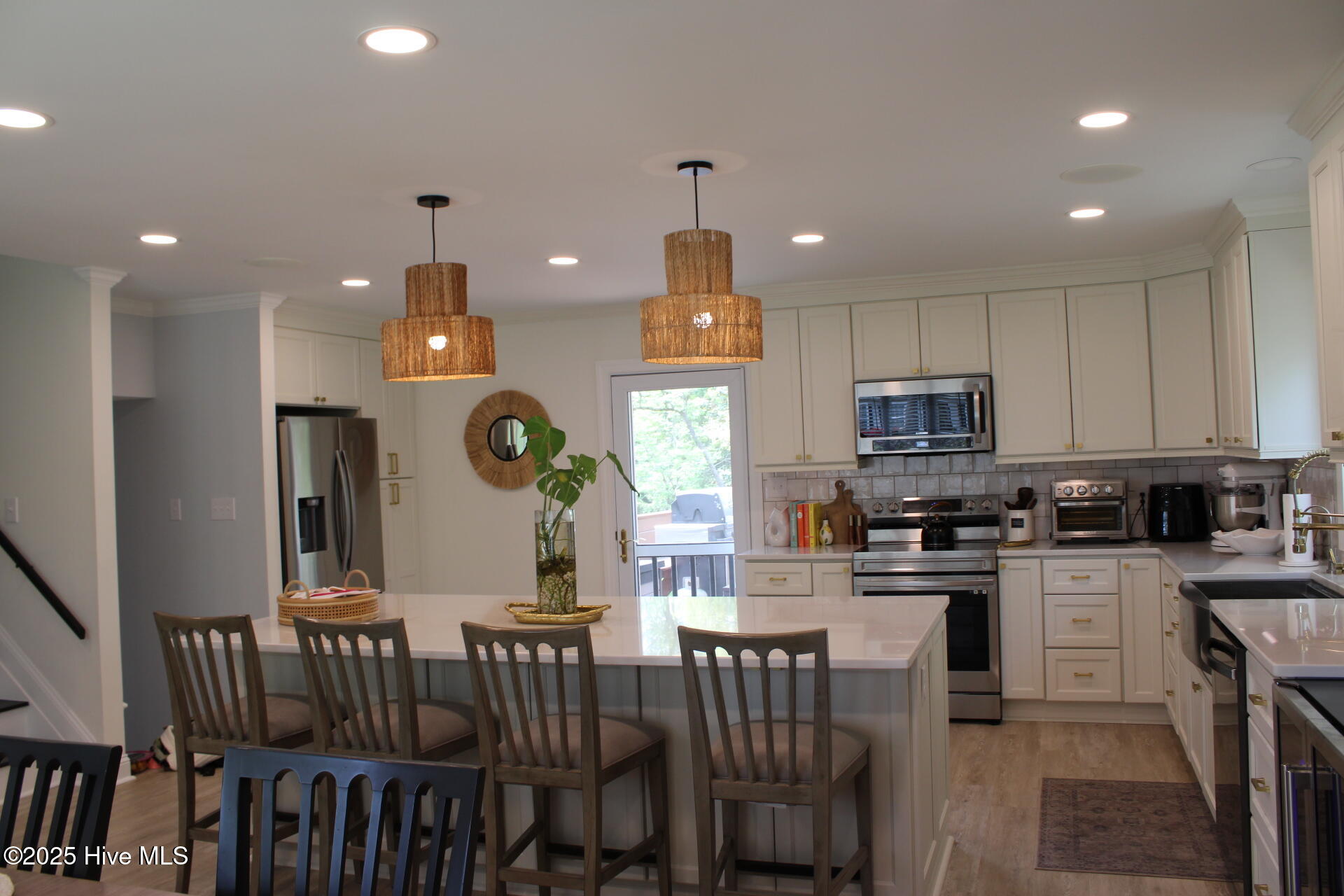 4127 Plantation Road Morehead City, NC 28557 - Photo 5 of 29 Looking at kitchen from Dinning area