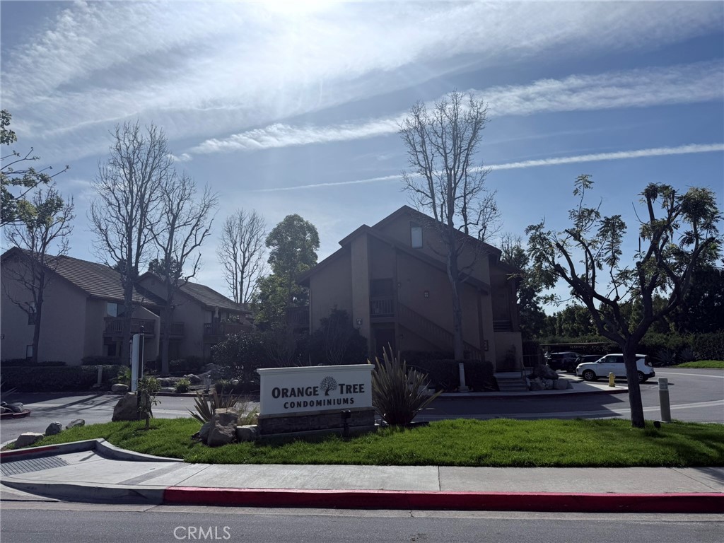 a view of a yard in front of the house