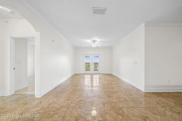 wooden floor in a hall with an entryway