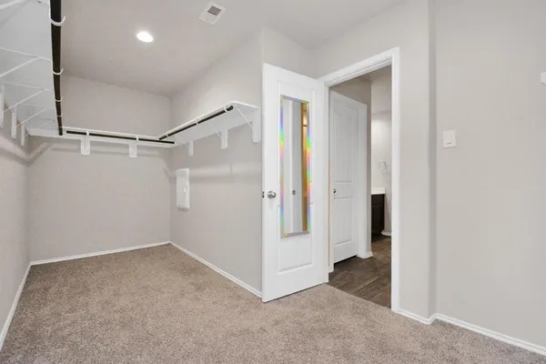 a view of an empty room
