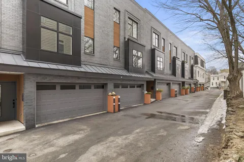 a view of a building with a street