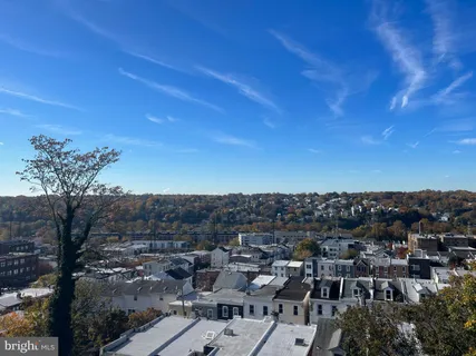 a view of city from balcony