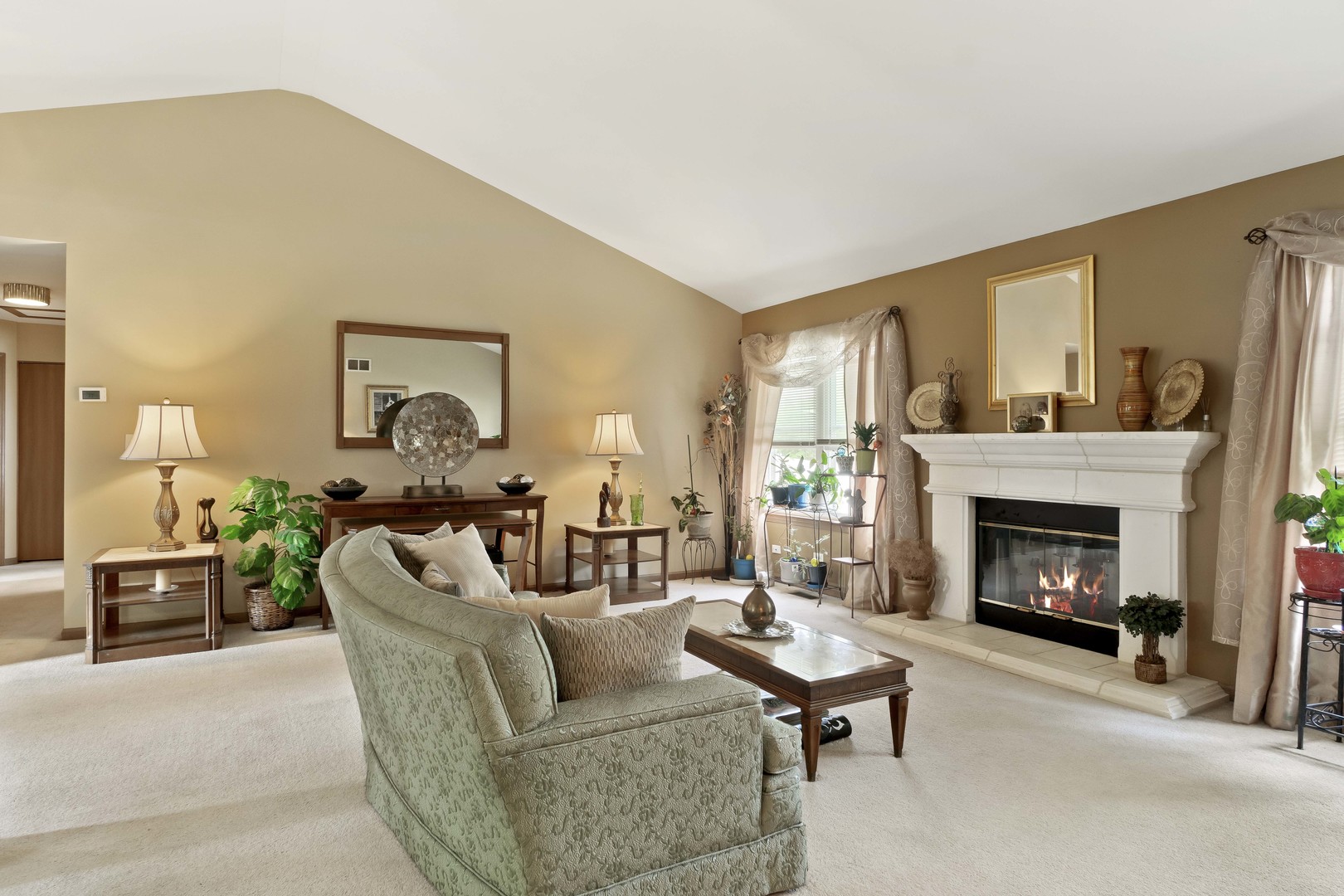 374 Fox Bend Circle Bolingbrook, IL 60440 - Photo 11 of 32 a living room with furniture and a fireplace