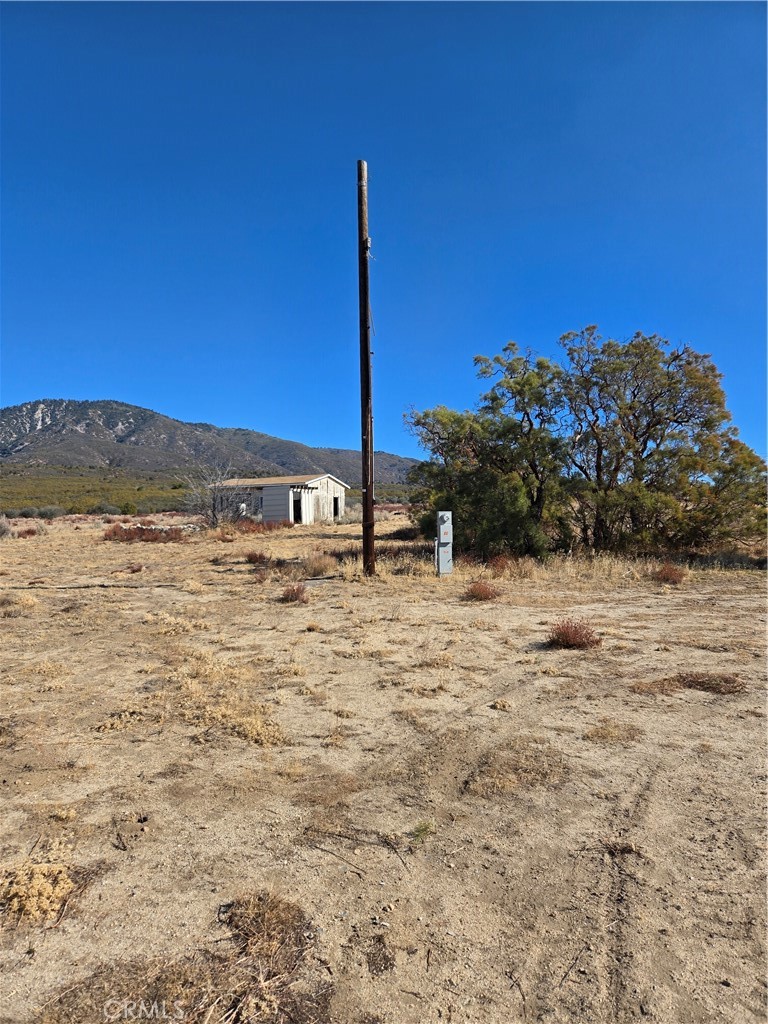 a view of a terrace with sky view