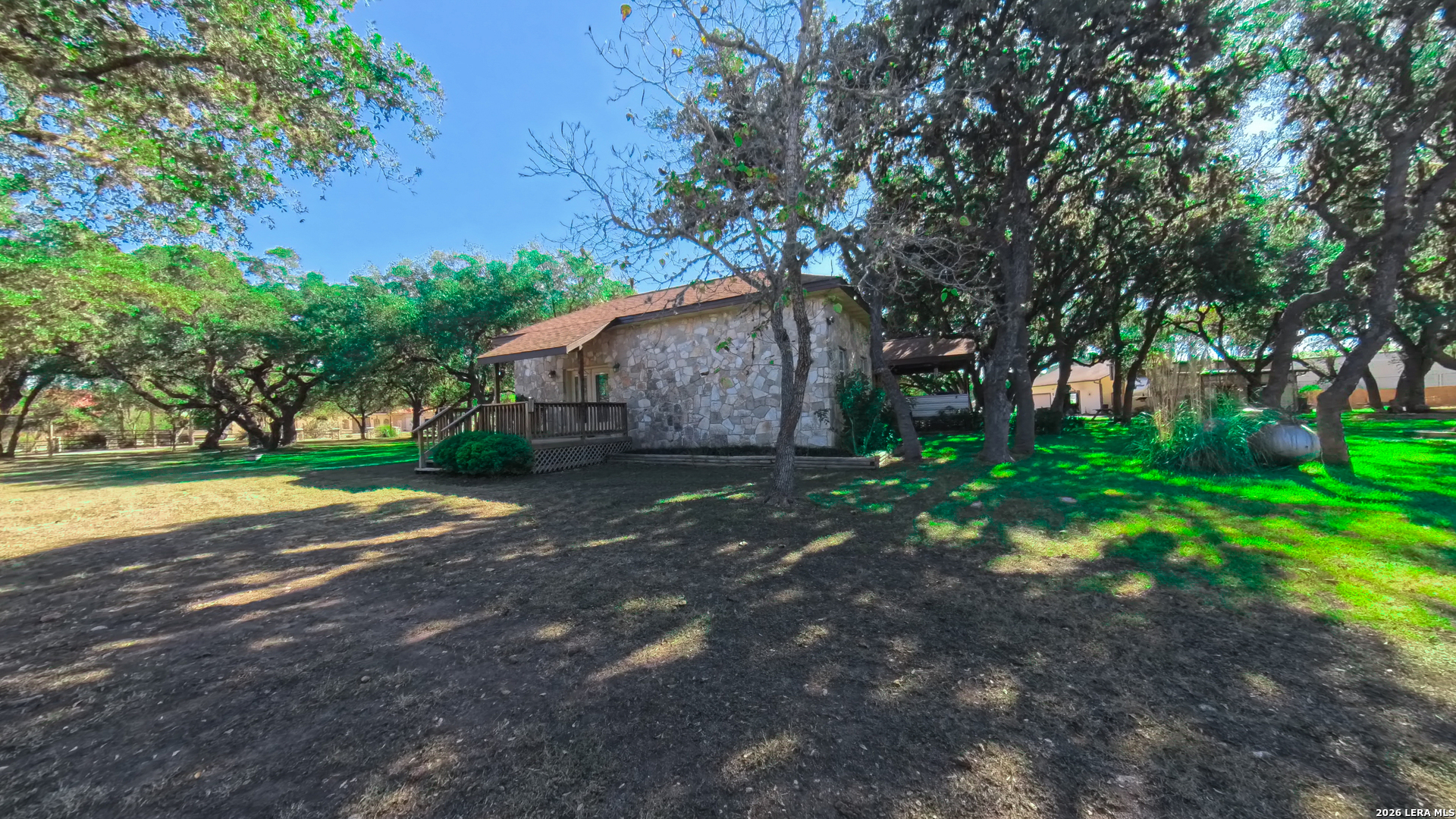 857 Madrona Road Pipe Creek, TX 78063 - Photo 46 of 49 a view of backyard with green space