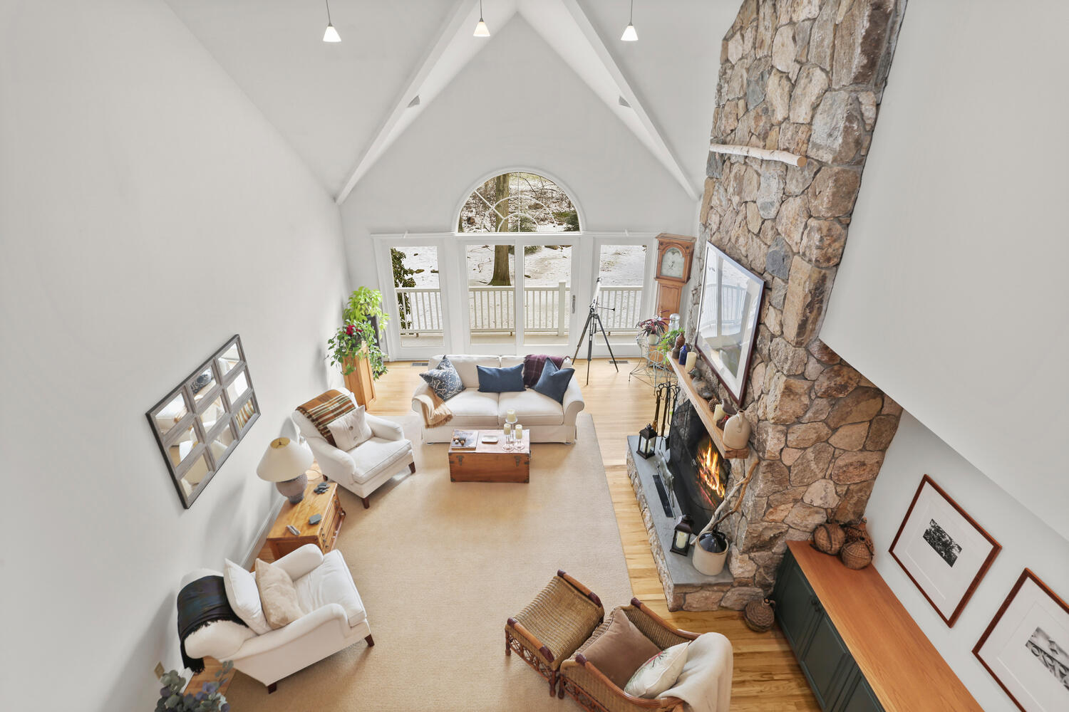 215 Marvin Ridge Road New Canaan, CT 06840 - Photo 5 of 31 a living room with furniture and a large window