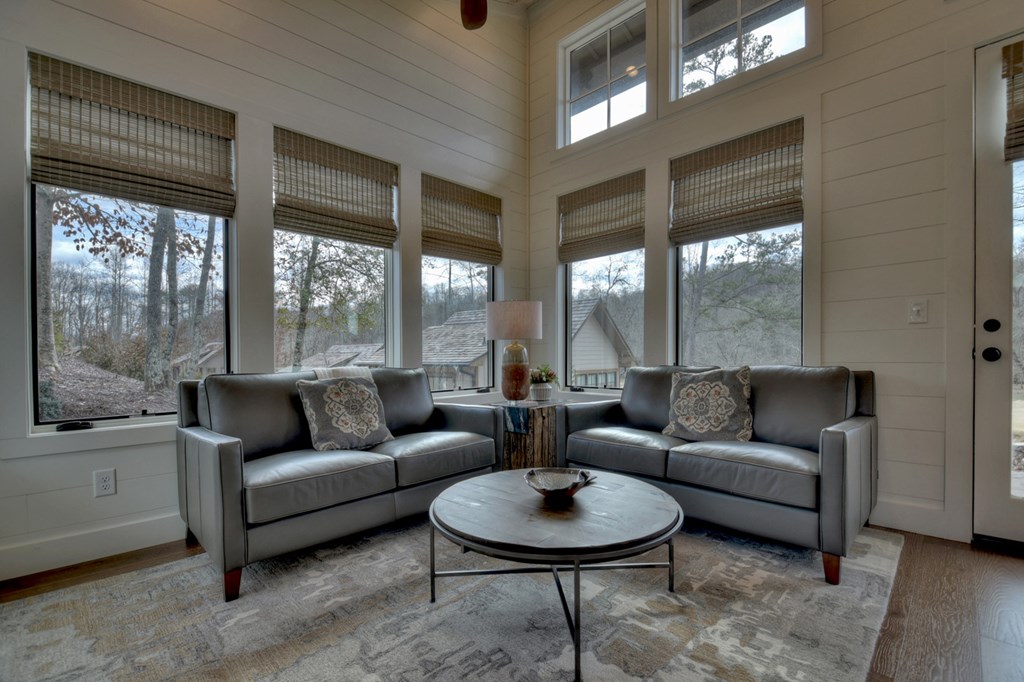 Hc9 Old Toccoa Loop Mineral Bluff, GA 30559 - Photo 13 of 41 a living room with furniture and a large window
