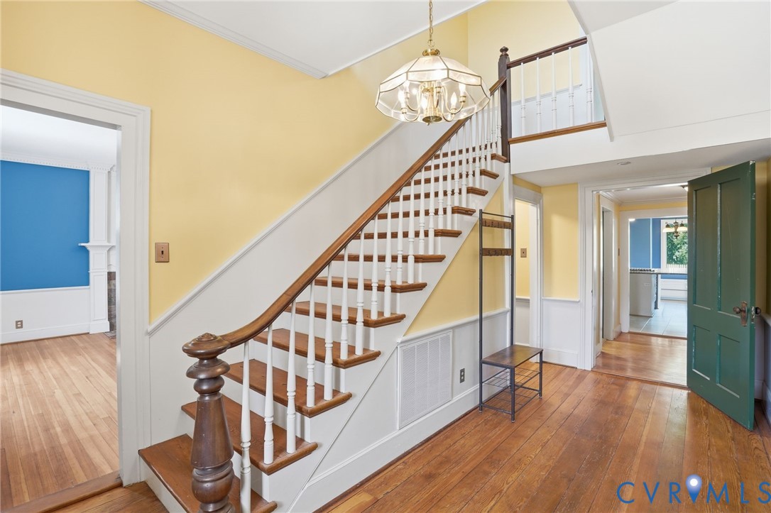 2297 Indian Oak Road Crewe, VA 23930 - Photo 9 of 53 a view of entryway with wooden floor and door
